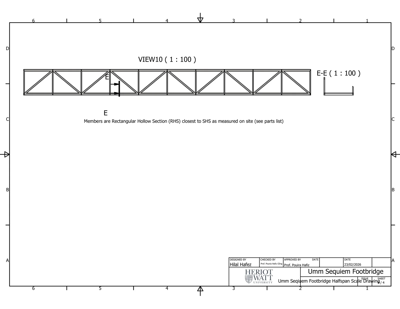 Drawing sheet 4 of 4: view 10 and section E-E